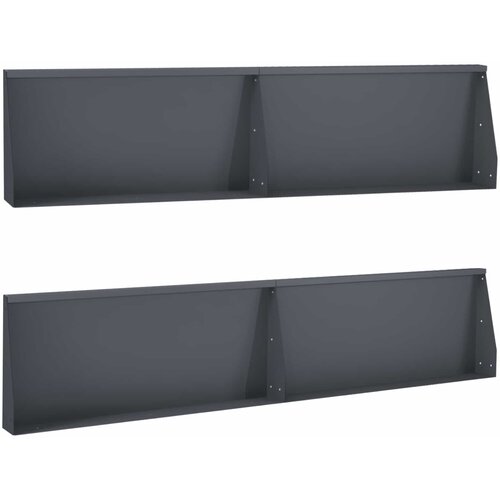  Zid za zadržavanje 4 kom. 100 x 12 x 30 cm Čelik Antracit Cijene