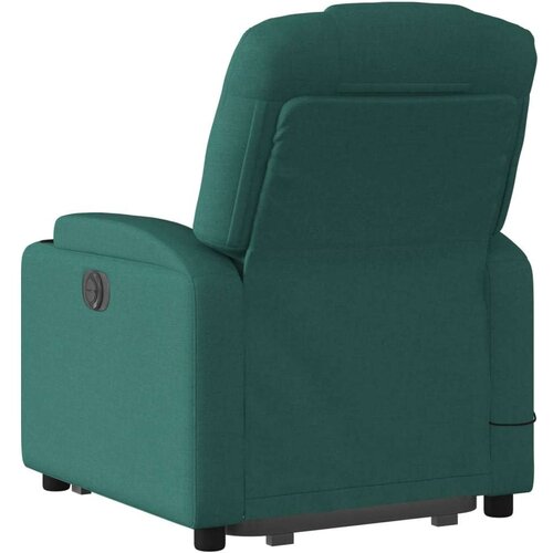  Električni masažni naslonjač na podizanje tkanina tamnozeleni Slike