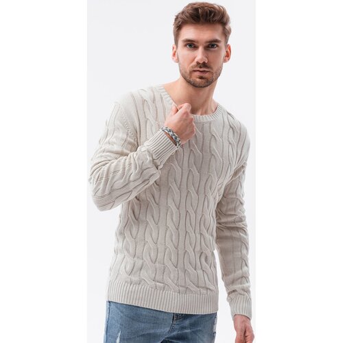 Ombre Puloverji Mo&amp;scaron;ki pulover (E195WHITE) pisana Slike