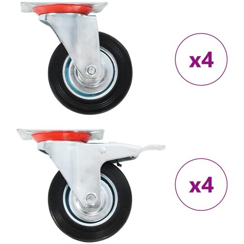  Okretni kotačići 8 kom 100 mm Slike