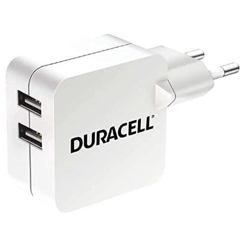 Duracell Punjač &amp;ndash; Uni 2xUSB &amp;ndash; 2.4A+2.4A - White Slike