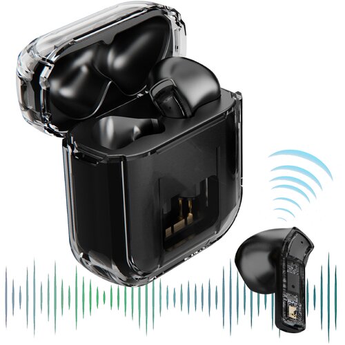 Venisymlis Slušalke Bluetooth 5.0, stereo slušalke za upravljanje skupine v ušesu, (22102500) Cene