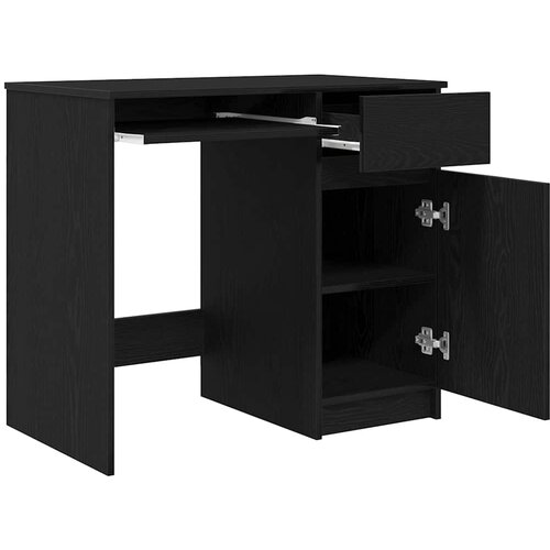  Radni stol crni hrast 86x49x76 cm konstruirano drvo Slike
