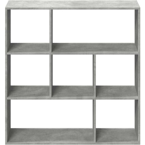 VidaXL Sobna pregrada / regal za knjige sivi 102x29x103,5 cm drveni Slike