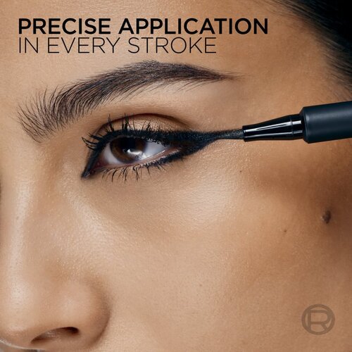 L&amp;acute;Or&amp;eacute;al Paris x Mugler precizno vodoodporno črtalo v obliki flomastra odtenek Black 1.1 ml Slike