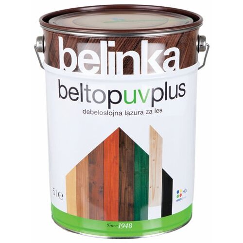 Belinka Debeloslojna lazura za les BELTOP UV PLUS (5 l, mahagoni, &amp;scaron;t.7) Slike