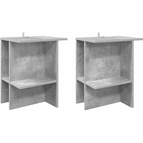  Kava Stol 2 pcs Betonska siva 40 x 30 x 49 cm Konstruirano drvo Cene
