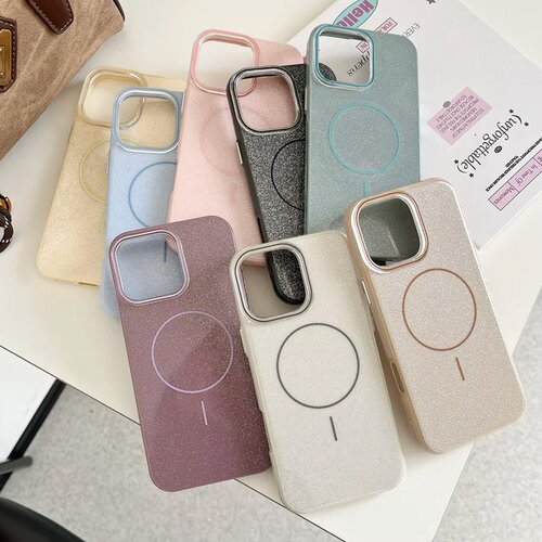  Maska za iPhone 15 Mag Case Fashion Glitter crna Cene