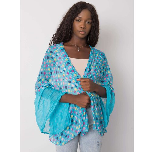 Fashion Hunters Blue scarf with colored polka dots Cene