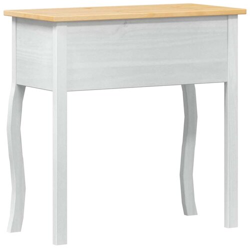  Konzolni stol Bijelo 73 x 35 x 73 cm Čvrsto borovo drvo - Bijelo Slike