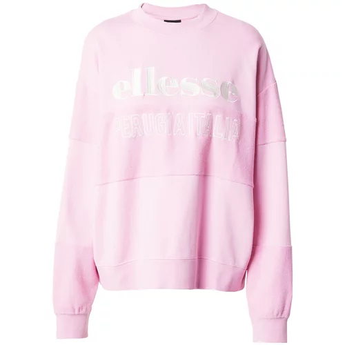 Ellesse Sweater majica roza / prljavo bijela