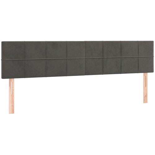  Uzglavlja tamnosiva 160x5x78/88 cm bar&amp;scaron;unasta Slike