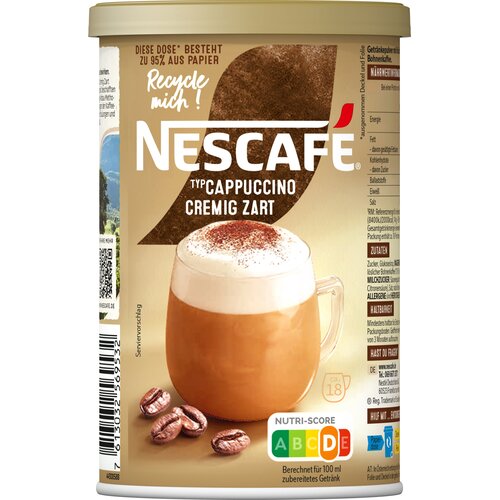 NESCAF&amp;Eacute; Cappuccino - sladkan, pločevinka - 250 g Slike
