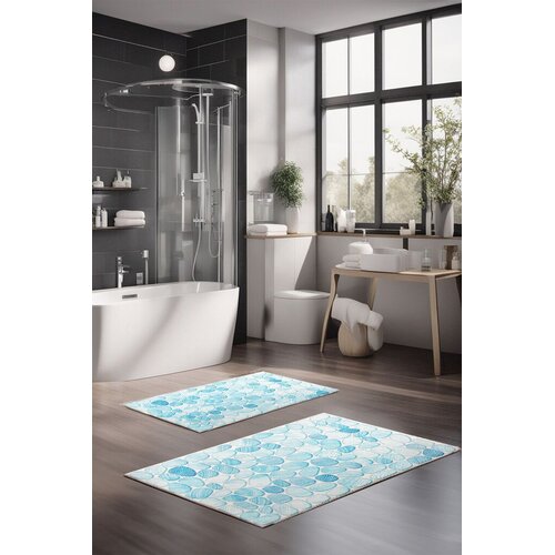  Set tepiha za kupatilo CT-5345, 2 komada, svijetloplava Cene