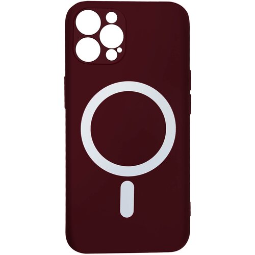 AVIZAR Ovitek MagSafe za iPhone 12 Pro Soft Touch Mate Raised Edges Bordeaux, (20575235) Slike