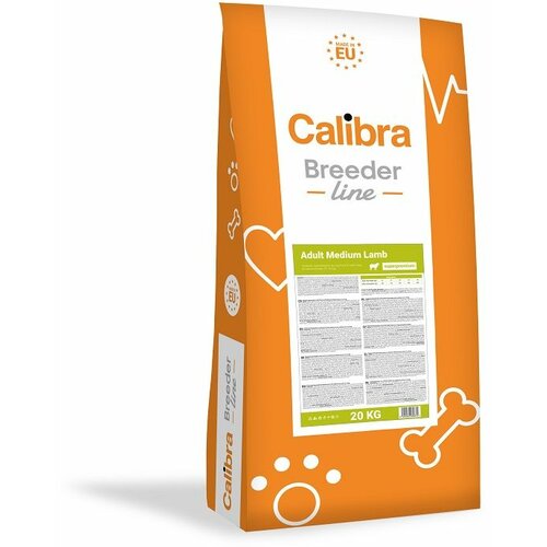 CALIBRA Dog Breeder Line Superpremium Adult Medium Jagnjetina, hrana za pse 20kg Slike