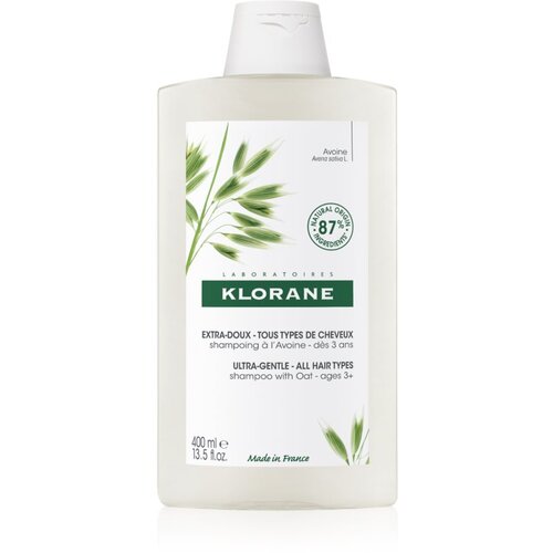 Klorane oat milk ultra-gentle &amp;scaron;ampon za vse vrste las 400 ml za ženske Slike