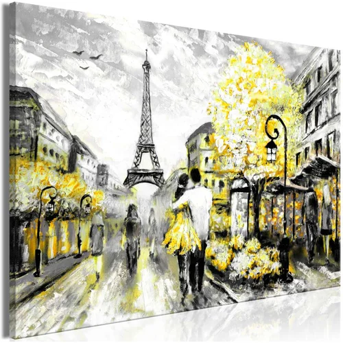  Slika - Colourful Rendez-Vous (1 Part) Wide Yellow 120x80