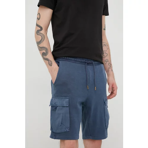 Only & Sons Pamučne kratke hlače za muškarce, boja: tamno plava