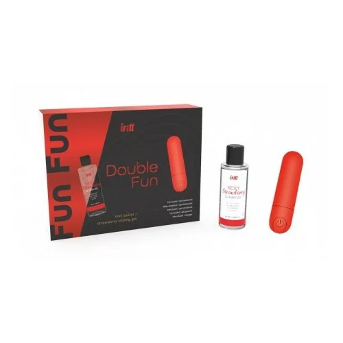 AsRock - DOUBLE FUN KIT WITH VIBRATING BULLET AND STRAWBERRY MASSAGE GEL
