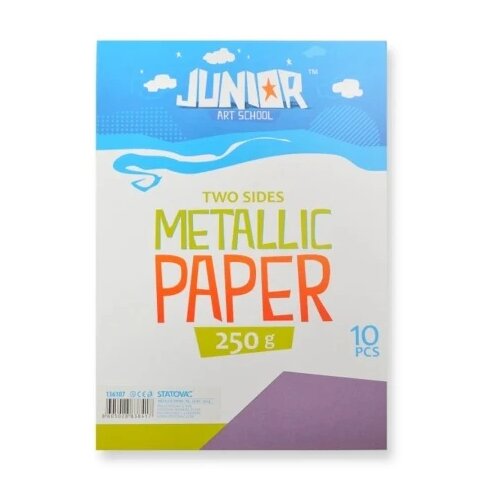 Junior jolly metallic paper papir metalik a4 250g 10k - odaberite nijansu ljubičasta ( 136107 ) Cene