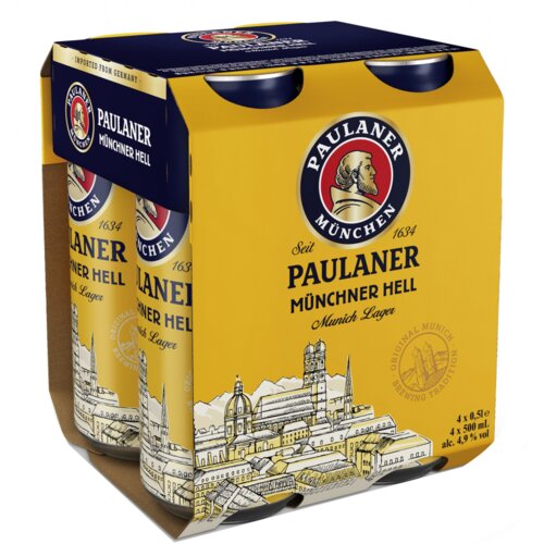 Paulaner Pivo svetlo minhensko 4x0,5l Cene
