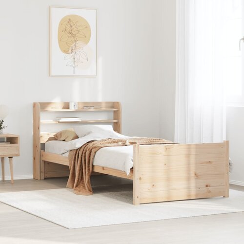 vidaXL Okvir kreveta s uzglavljem 75x190 cm od borovine Cene
