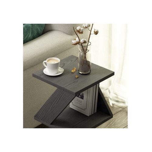 Hanah home pomoćni stočić albeni black wooden Slike