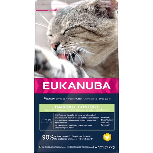 Eukanuba Hairball Control Adult - 2 kg Slike