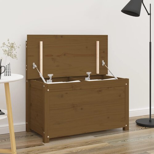 vidaXL Klop medeno rjava 80x41x77 cm trdna borovina Cene