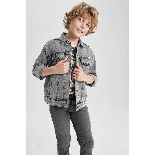 Defacto Boy Polo Collar Jean Jacket Slike