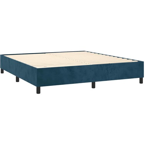  Krevet box spring s madracem LED tamnoplavi 180x200 cm bar&amp;scaron;un Slike