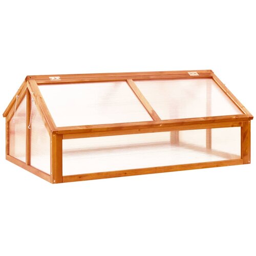 vidaXL Staklenik smeđa 114 x 80 x 50 cm od jelovine Cijene