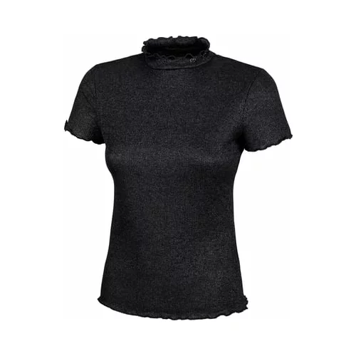 PIKEUR Majica Selection Rip Shirt, Black Lurex - 36
