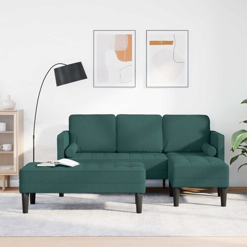  Set sofe s jastukom 2 pcs Tamnozelena Poliester Cijene