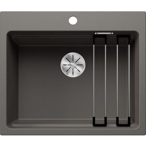 Blanco sudoper ETAGON 6 InFino SILGRANIT VULKAN SIVA, pribor inox nosači, bez dalj. upr. Slike