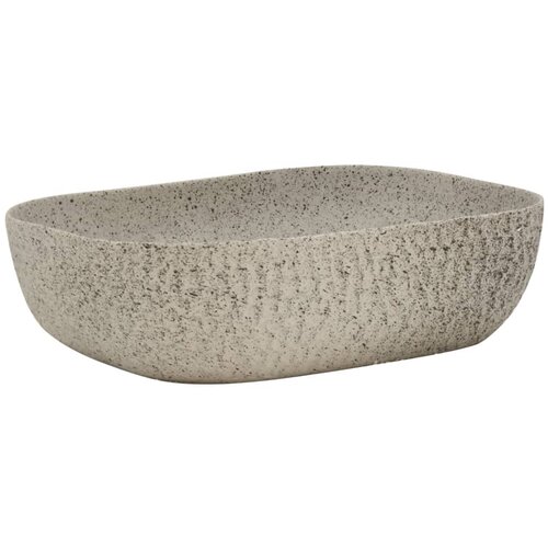 Maison Chic Umivalnik - Kopalna umivalnik - Lavabo Nadpultni siv pravokoten 48x37,5x13,5 cm keramika, (21684905) Cene