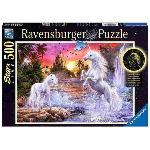 Ravensburger puzzle - Jednorog na reci - 500 delova Slike