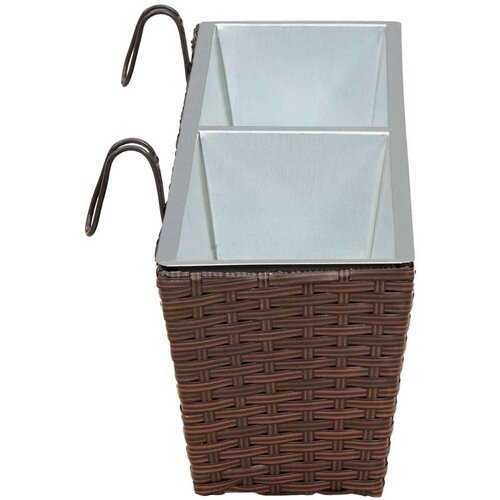  Ograda Metal - Smeđa 80 cm Slike