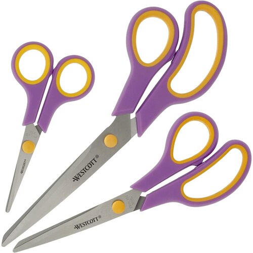  Škarje westcott set easy grip 13cm, 20,1cm, 24,7cm vijola 1/3 n-90029 00 WESTCOTT Cene