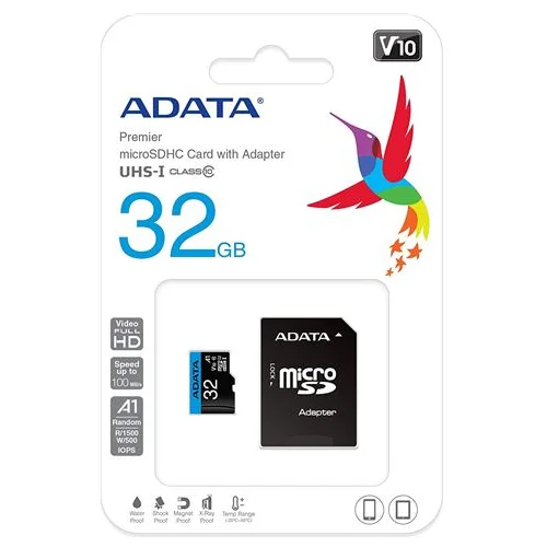 MEM SD MICRO 32GB Premier A1 + ADP AD