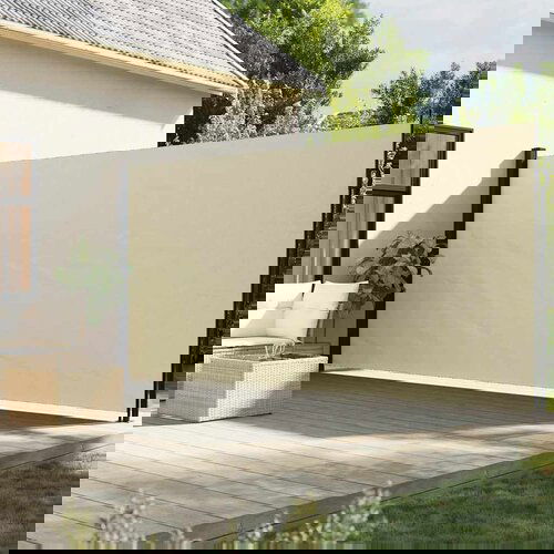 VidaXL zložljiva stranska tenda krem 220x500 cm Slike