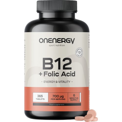 OnEnergy Vitamin B12 + folna kiselina (Folic Acid) - 365 tabl. Cijene