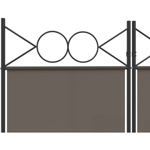  pregrada s 5 panela antracit 200 x 200 cm od tkanine Slike