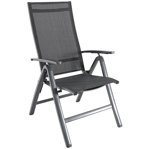 SUNFUN Vrtni stol Sunfun Maja (68 x 61 x 110 cm, aluminij in tekstil, antracitne barve) Cene