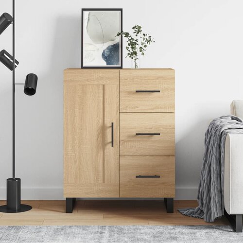 vidaXL Komoda sonoma hrast 69,5x34x90 cm inženirski les Cene