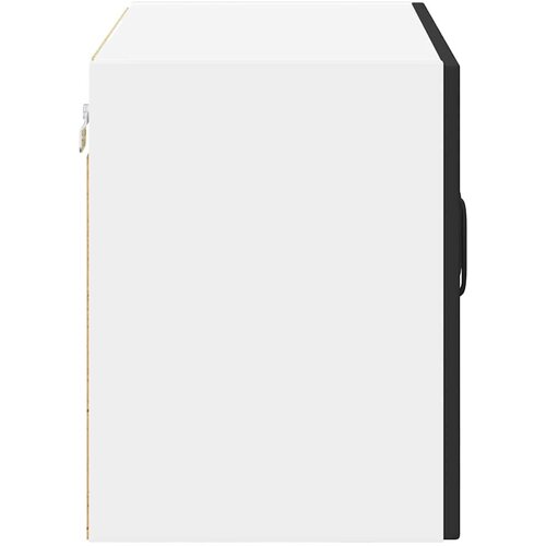  Zidni stakleni ormarić Lucca 2 pcs Crna 60 x 31 x 40 cm Slike