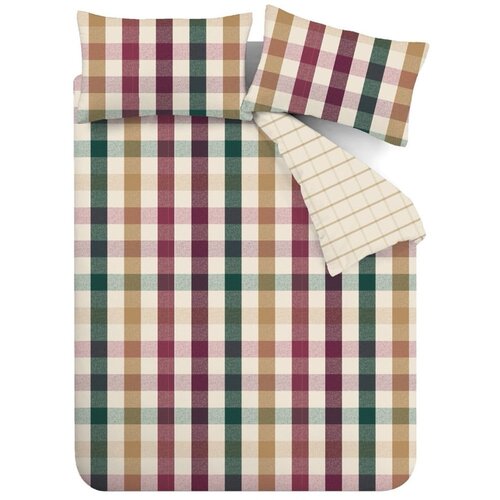 Catherine Lansfield Enojna posteljnina 135x200 cm Autumn Check – Cene