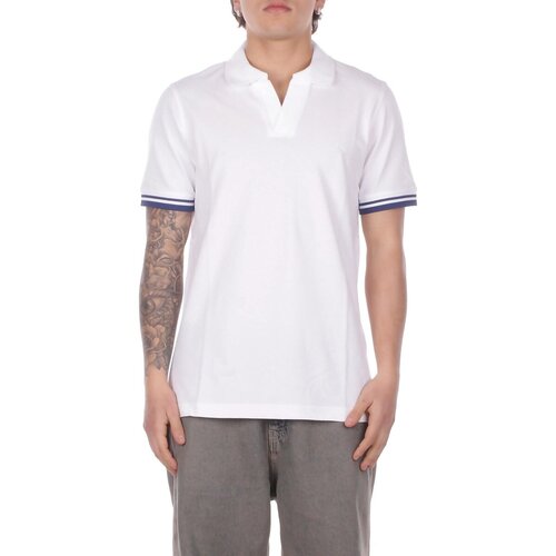 Fay Polo majice kratki rokavi NPMB252141 Bela Cene