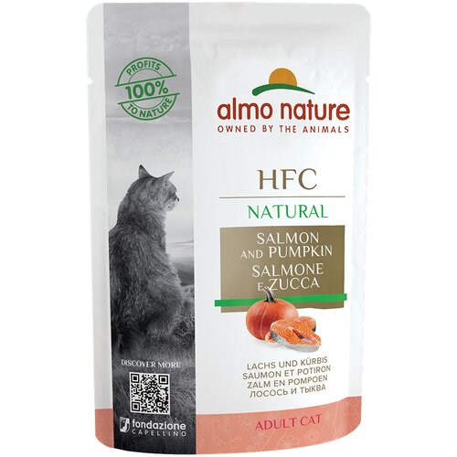 HFC Varčno pakiranje Almo Nature Natural vrečke 24 x 55 g - Losos & buča Cene